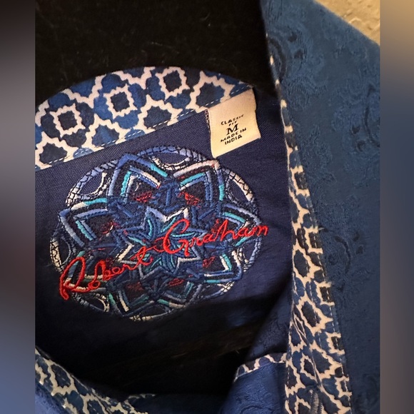 Bright blue button down - Picture 3 of 4